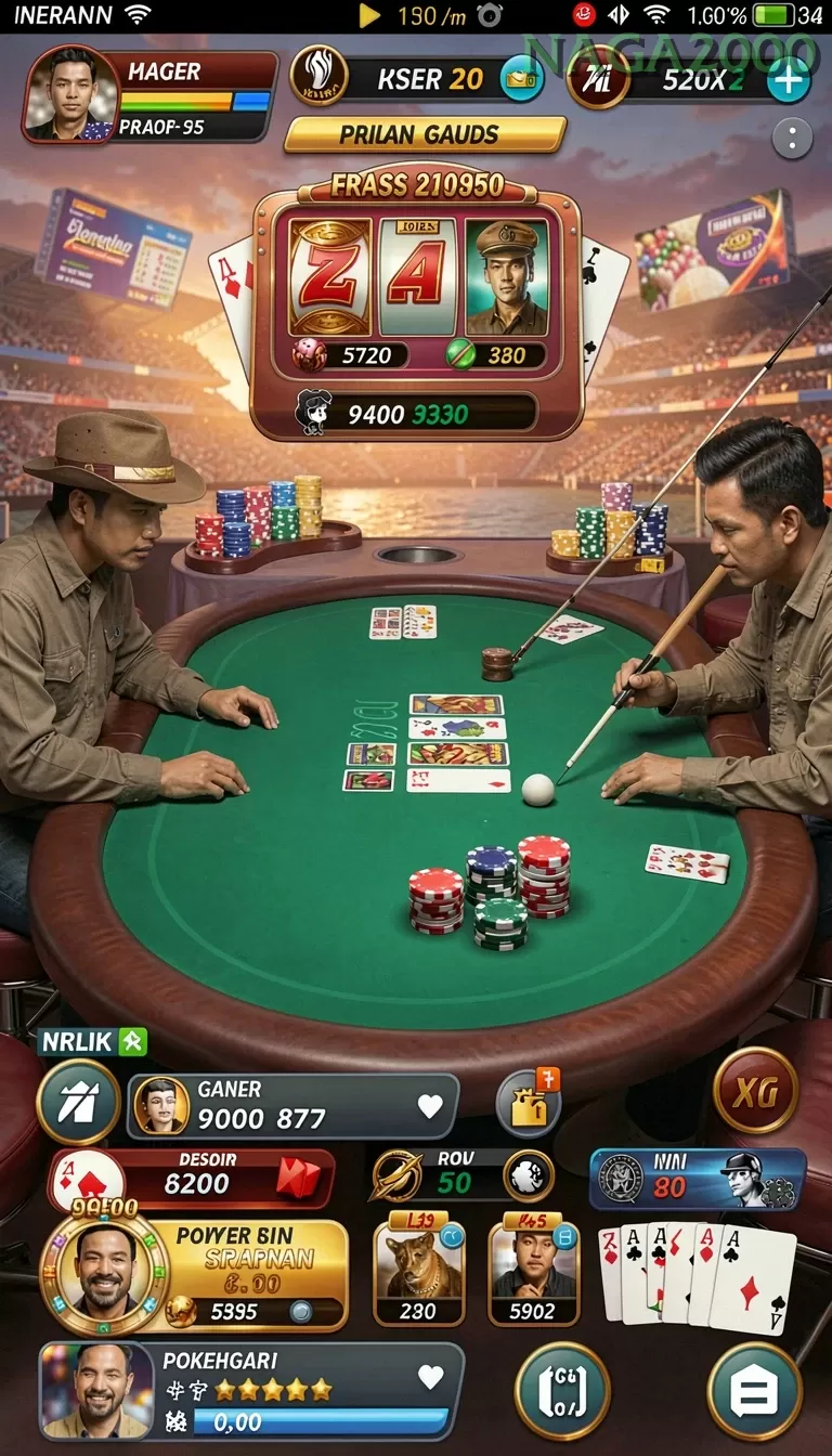 Cuplikan layar GG999 — menu navigasi